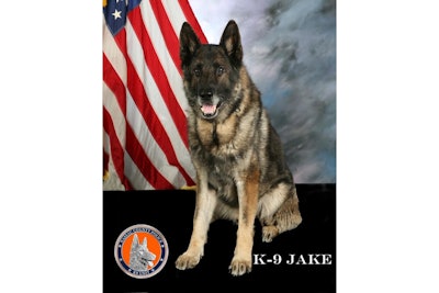 K-9 Jake passed away peacefully.