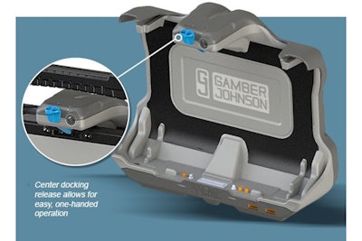 Gamber-Johnson NotePad Touch Universal Tablet Cradle docking station for the Getac UX10 fully rugged tablet computer