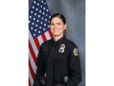 Officer Jillian Hampton has been honored for her heroism in the life-saving actions she took to rescue a child from an undisclosed medical emergency in July.