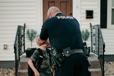 Officer Bruce Schwartz came to the home of a six-year-old boy, performed an extensive inspection, and reported to the boy that there were no monsters present. He returned the following day—the boy's first day of school—to follow-up.
