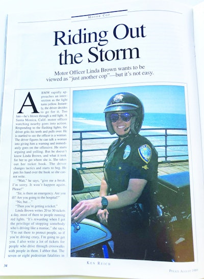 Riding Out the Storm: profile of Motor Officer Linda Brown