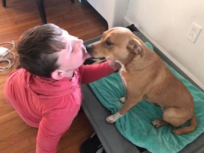 Eleven-year-old Trey Snow was reunited with his puppy Riley thanks to the efforts of a Nash County (NC) Sheriff's deputy. (Photo: Nash County SO)