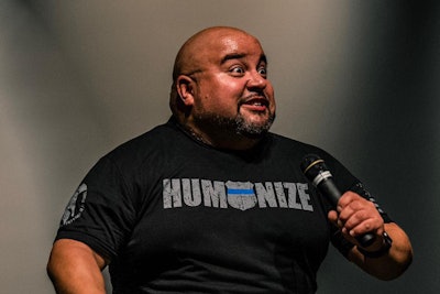 Commander Vinnie Montez—a 20-year veteran in law enforcement—got into comedy in 2007 with a trial performance at an open mic night at the Comedy Works in Denver and now does charity events as well as paid gigs.