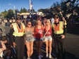 Officers pose for photos with fans, offer up bottles of water during outdoor events, and occasionally hand out swag.
