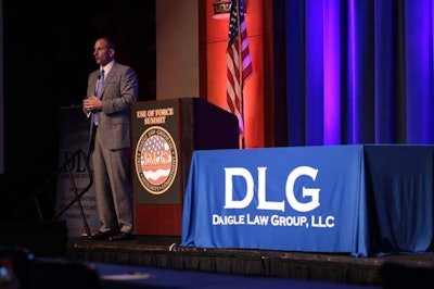 Eric Daigle, principle attorney for the Daigle Law Group and a former Connecticut State Police detective, speaks at last year's Use of Force Summit. (Photo: DLG)