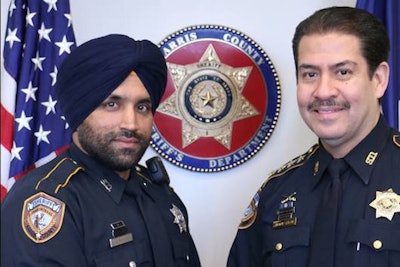 Deputy Sandeep Dhaliwal (left) was shot and mortally wounded on a traffic stop.