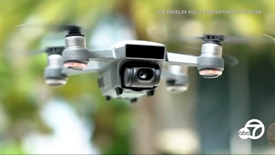 The Los Angeles Police Commission has approved use of drones by the LAPD. (Photo: KABC Screen Shot)