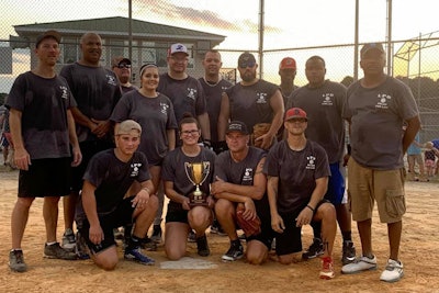 Deputies with the Scotland County (NC) Sheriff's Office faced off against the Laurinburg (NC) Police Department for the first ever 'Swinging for a Cure' softball game, aimed at raising money for cancer research. The police department came home with the inaugural trophy, plating 22 runs to the Sheriff's Office's seven.