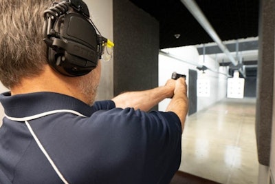 JR Rehayem, Otto senior account manager, was excited to return to the range after many years to try out the company's NoizeBarrier Range SA headset while shooting.