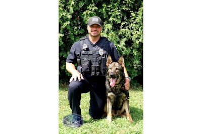 Officer Scott Warzecha and K-9 Kupper graduated the Shallow Creek Kennels Law Enforcement K-9 program in August.