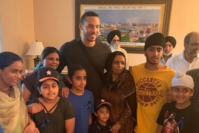Carlos Correa—the Houston Astros shortstop who is preparing to play in the American League Wildcard Game on Wednesday—took time to visit with the family of Harris County Deputy Sandeep Dhaliwal, who was shot and killed during a traffic stop Friday.
