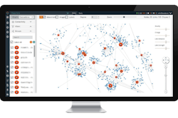 Cobwebs Technologies' Tangles tool searches the deep, dark web to identify and find links between people and various profiles, and presents the information in graphs and maps.