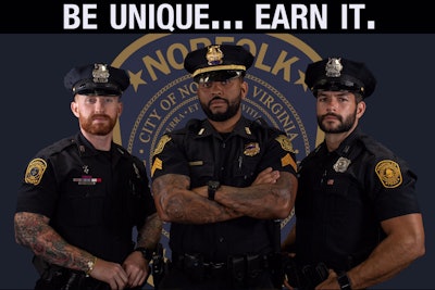 The Norfolk (VA) Police Department announced on Monday that it is ending its restrictions on full facial hair and visible tattoos.