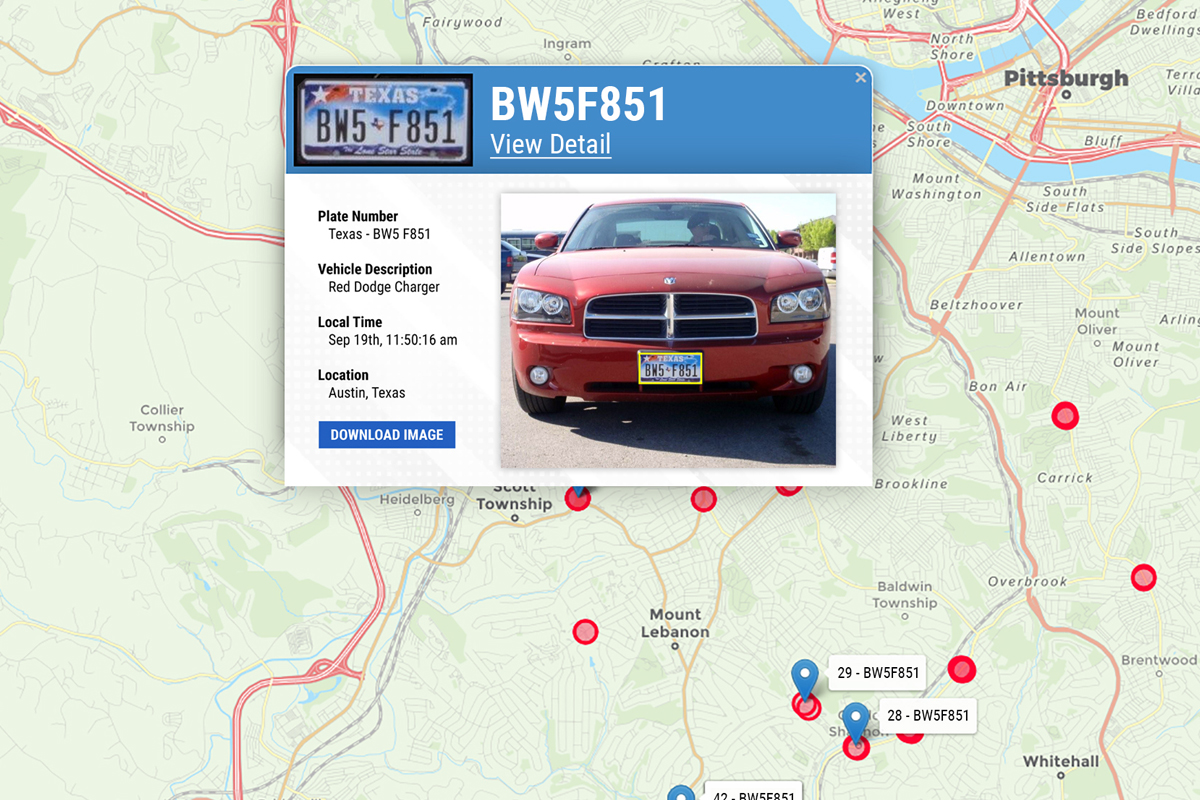 Rekor offers its customers a variety of data on vehicle identification features, including make, model, and color.