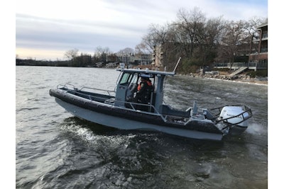 This patrol craft from Lake Assault Boats will be on display at the International WorkBoat Show in New Orleans. The boat has been on tour, performing for officers representing various law enforcement agencies in Minnesota's Twin Cities and as far north as the Canadian border.