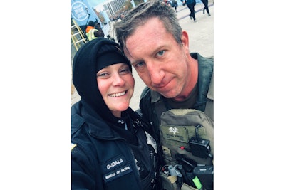 Sergeant Mike Nowacki performed CPR on an unresponsive woman near the finish line of the annual Allstate Hot Chocolate Run. Then he proposed marriage to his girlfriend, Officer Erin Gubala.