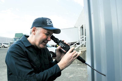 Zistos' ExplorerSCOPE is a 9mm diameter videoscope that allows an inspector to make a complete visual assessment of the interior of shipping containers, trailers and other cargo vessels without opening doors or hatches. (Photo: Zistos)