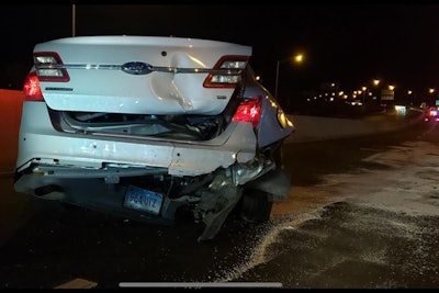 A Tesla vehicle—equipped with what many called an 'autopilot' function that takes the operation of the vehicle largely out of the hands of the individual behind the wheel—slammed into a patrol vehicle in Norwalk early Saturday morning.