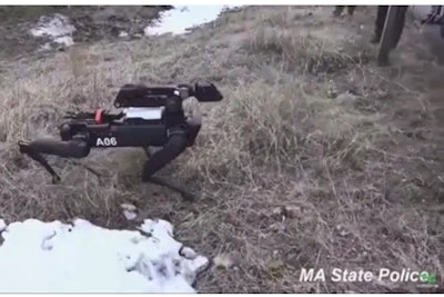 The Massachusetts State Police reportedly tested a robot dog produced by Waltham-based Boston Dynamics for three months from August to November.