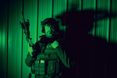 FLIR night vision systems on a tactical operation.