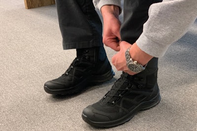 Haix sent out 1,000 pairs of Black Eagle Side Zip boots to law enforcement officers for a massive wear-test.