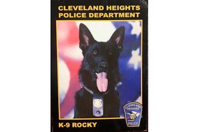 Officers with the Cleveland Heights (OH) Police Department are mourning the loss of K-9 Rocky, who died suddenly.