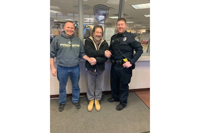 An off-duty officer with the Manitowoc Police Department is being credited with helping to save the life of a man who was slumped over in his car in the middle of an intersection in late December.