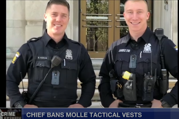 The chief of the Toledo (OH) Police Department has told officers they can no longer wear load-bearing vests because he thinks they make officers look 'too much like a military soldier.'