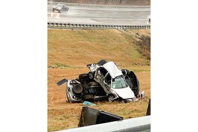 Whitfield County (GA) Sheriff's Deputy Shawn Giles rescued eight people after a massive December crash. (Photo: Whitfield County/Mitch Talley)