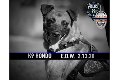 K-9 Hondo was shot and killed during an exchange of gunfire that also left the suspected gunman dead.