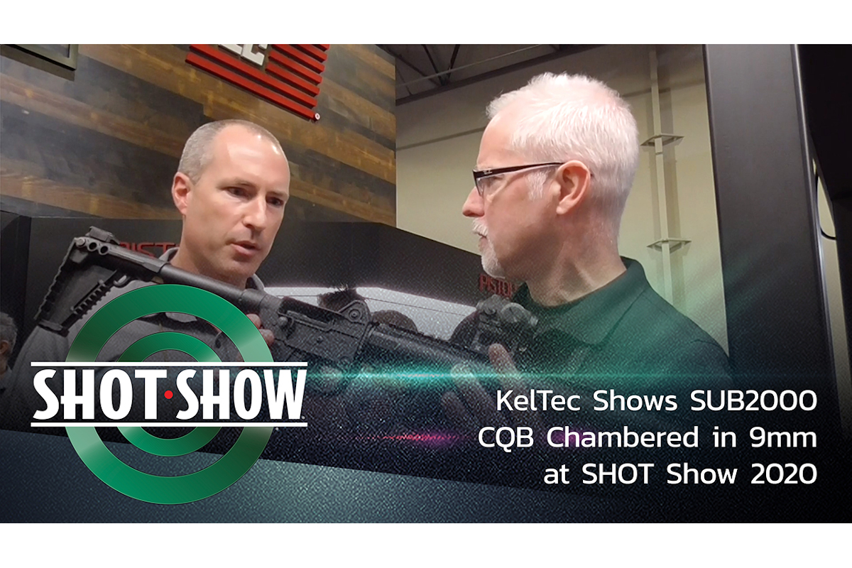 KelTec's SUB2000 CQB chambered in 9mm in the booth at SHOT Show 2020