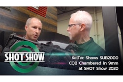 KelTec's SUB2000 CQB chambered in 9mm in the booth at SHOT Show 2020