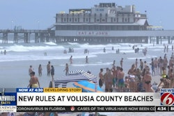 Young people are flocking to Florida beaches despite the coronavirus crisis. Police are being asked to enforce the governor's orders on social distancing. (Photo: Click Orlando Video Screen Shot)