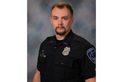 Senior Patrolman Daniel Sayre, 25, was shot and wounded while effecting an arrest.