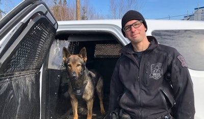 Constable Dan Berube of the Halifax Regional Police Department and his K-9 partner Jynx.