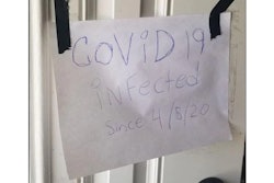 A Florida man was arrested April 16 on multiple warrants, despite his handwritten note meant to scare deputies away.