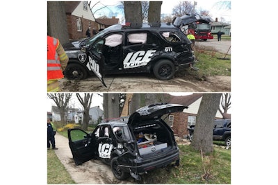 Detective Scott Combs of the Michigan City (IN) Police Department was injured Thursday in a police vehicle accident. (Photo: Michigan City PD/Facebook)