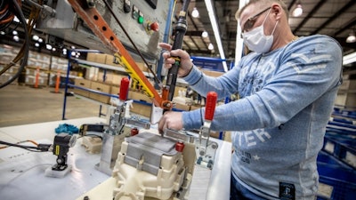 Approximately 90 paid UAW volunteers have assembled more than 10,000 PAPRs at Ford’s Vreeland facility near Flat Rock, Mich., with the ability to make 100,000 or more. (Photo: Ford)