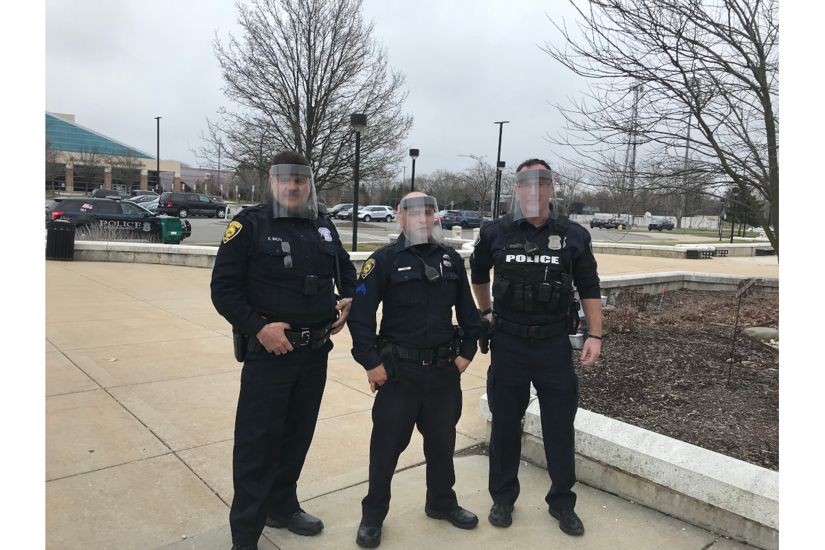 Ford Motor Company began producing face shields in its factory and was able to deliver more than 7,500 of them to the New York Police Department between March 25 and April 6. (Photo: Ford)