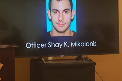 Las Vegas Officer Shay K. Mikalonis remains in critical condition nine days after being shot in the head. (Photo: Clark County/Twitter)