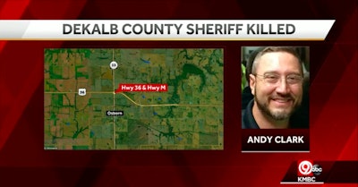 Sheriff Andy Clark of DeKalb County, MO, was killed in a patrol vehicle crash Wednesday night. (Photo: KMBC Screen Shot)