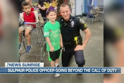 Officer Justin Foster helped a young boy obtain a new bicycle after his was stolen from his family's property.