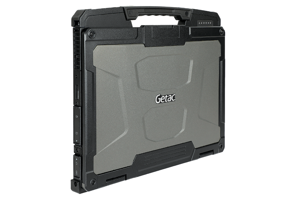 The new Getac B360 rugged notebook is 44% lighter and 41% thinner than its predecessor, the B300. (Below) the B360 is tougher than the B300. It’s rated as dust-proof and it can withstand much higher water pressure than the B300. (Photo: Getac)