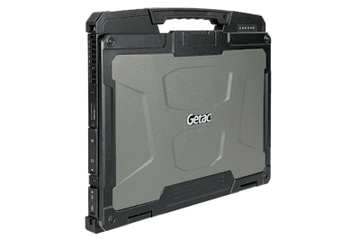 The new Getac B360 rugged notebook is 44% lighter and 41% thinner than its predecessor, the B300. (Below) the B360 is tougher than the B300. It’s rated as dust-proof and it can withstand much higher water pressure than the B300. (Photo: Getac)