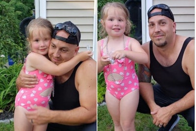 An off-duty officer with the Clarkstown (NY) Police Department leaped into action when he saw a small girl in danger of drowning over the Independence Day weekend.