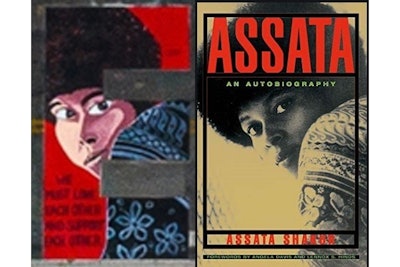 The National Police Association says the image on the mural is based on the cover photo of Joane Chesimard/Assata Shakur's autobiography. (Photo: National Police Association)