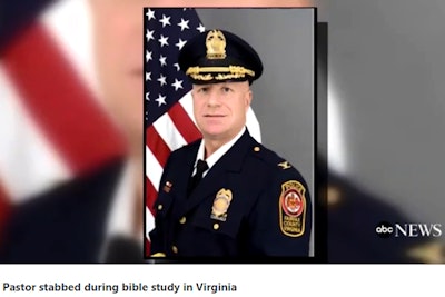 Fairfax County Police Chief Ed Roessler and two other individuals stopped a man armed with an edged weapon from stabbing the pastor and parishioners gathered for Bible study over the weekend, possibly saving multiple lives in the process.
