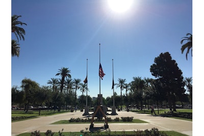 Officer Bryan Brown of the Tohono O'odham (AZ) Police Department was killed in the line of duty on Thursday. Governor Doug Ducey ordered flags at all state buildings be lowered to half-staff