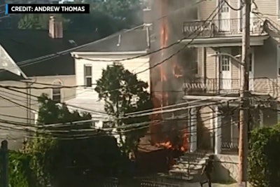 Officers with the New Rochelle (NY) Police Department are being lauded for their heroic rescue of residents trapped inside a building fully engulfed in flames.