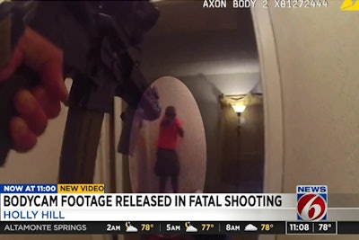 The Daytona Beach Police Department has released body-camera video of a fatal officer-involved shooting during which an officer was shot in the chest and saved by his ballistic vest.